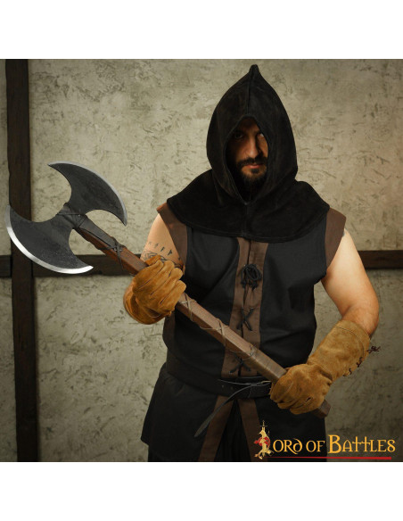 Hache Viking à double tranchant en...