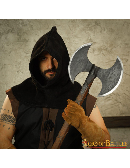 Hache Viking à double tranchant en...