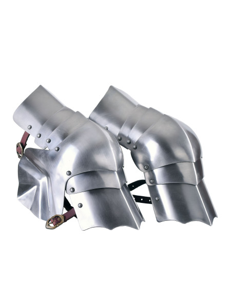 Paire de genouillères médiévales en...