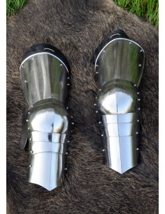Protection Jambes médiévales en acier (XVe siècle)