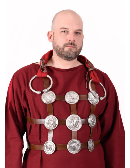 Phalère romaine en laiton étamé