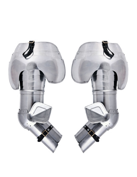 Bras d'armure médiévale et épaulettes...