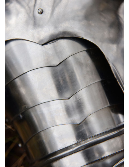 Bras d'armure médiévale et épaulettes...