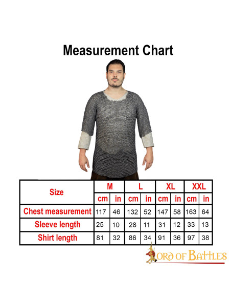 Cotte de mailles médiévale,...