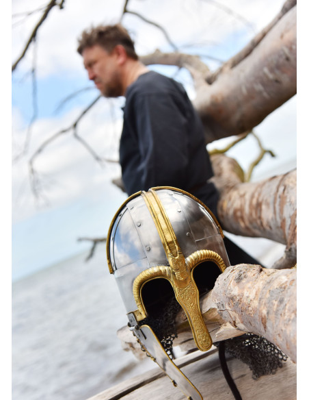 Casque Coppergate, avec pendu riveté,...