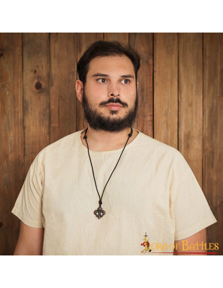 Pendentif médiéval fleur de lys en...