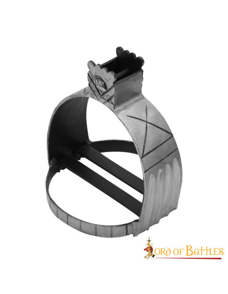 Étriers médiévaux en acier forgé à la...