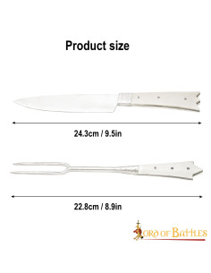 Couteau et fourchette, noblesse médiévale du château 2