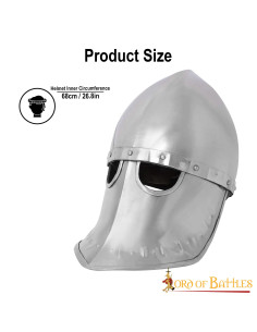 Casque italo-normand avec masque (XIIe siècle) 2