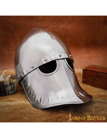 Casque italo-normand avec masque...