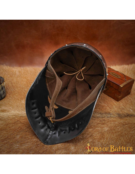 Casque italo-normand avec masque...