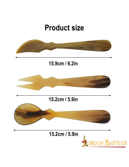 Ensemble de 3 couverts médiévaux en...