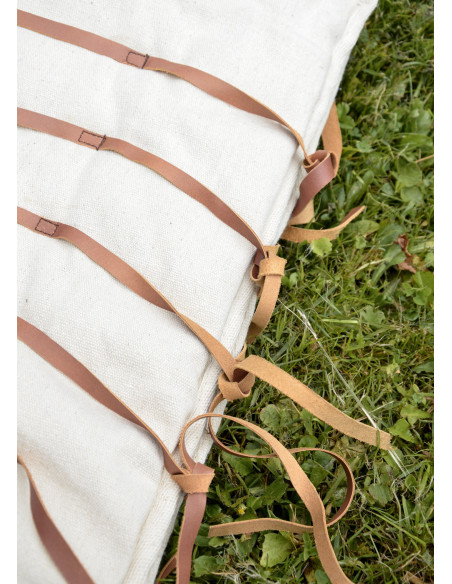 1 protège-jambes de gladiateur rembourré