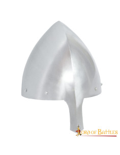 Casque nasal Olmutz XIe siècle avec doublure en cuir, 16 g. 2