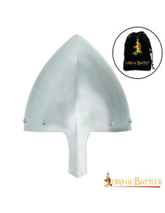 Casque nasal Olmutz XIe siècle avec doublure en cuir, 16 g.