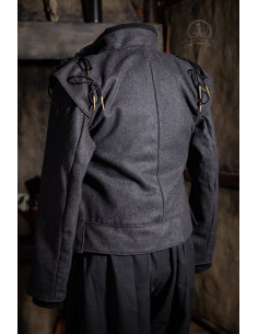 Veste Mousquetaire En Laine Quentin - Gris 2