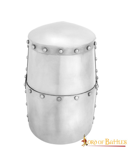 Casque croisé avec croix en laiton