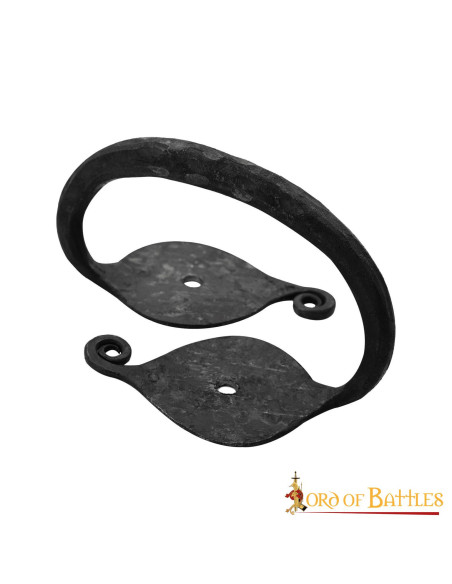 Poignée de porte médiévale forgée à...