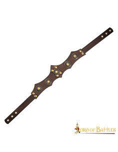 Diadème médiéval en cuir unisexe, différentes couleurs...