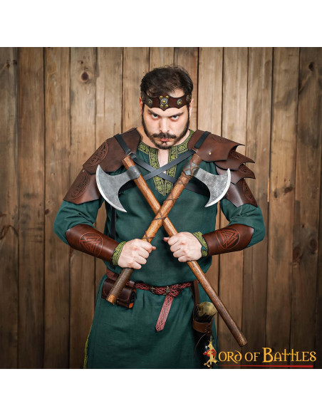 Diadème médiéval en cuir unisexe,...