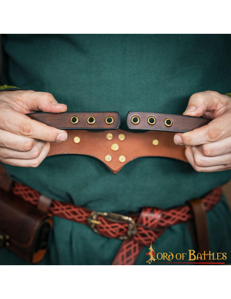 Diadème médiéval en cuir unisexe,...