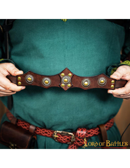 Diadème médiéval en cuir unisexe,...