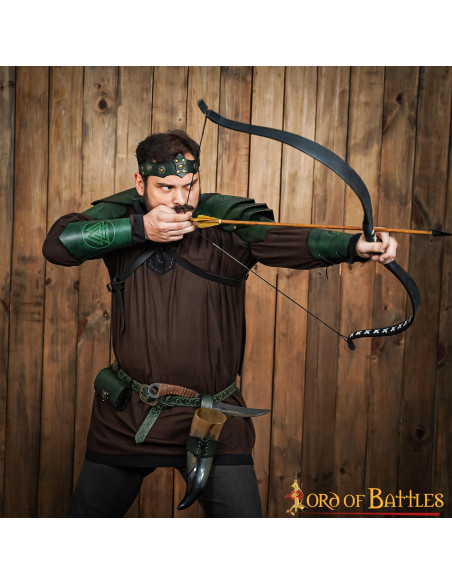 Diadème médiéval en cuir unisexe,...