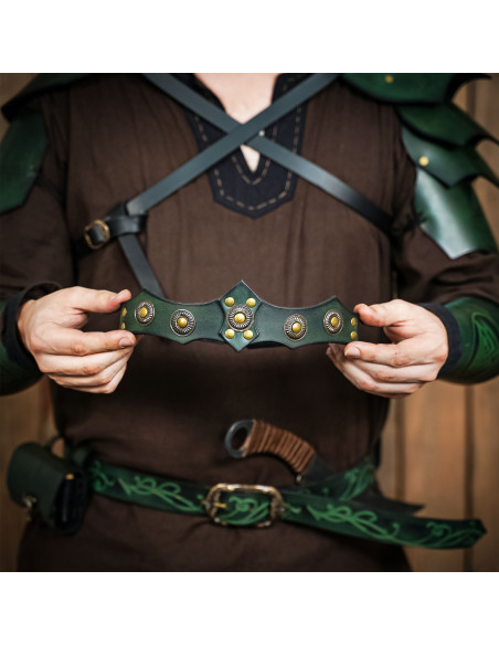 Diadème médiéval en cuir unisexe,...