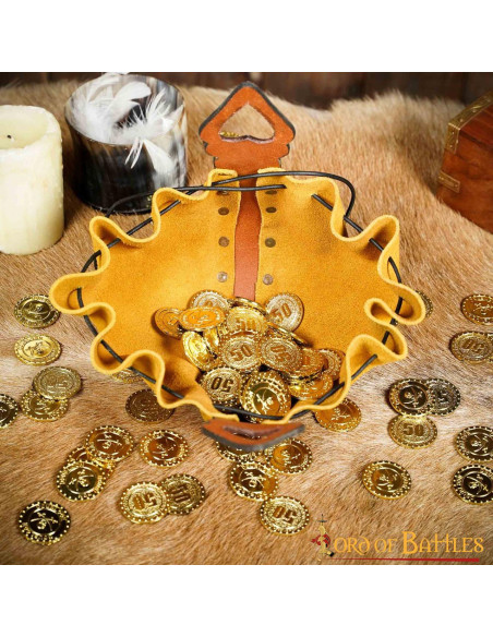 Beg Bag en cuir celtique - marron et...