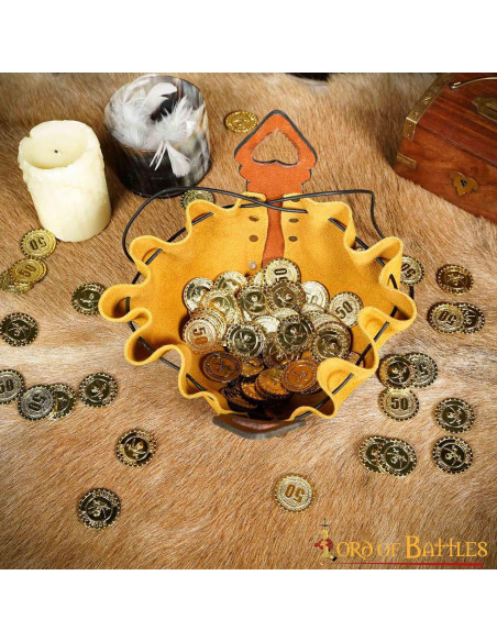 Beg Bag en cuir celtique - marron et...