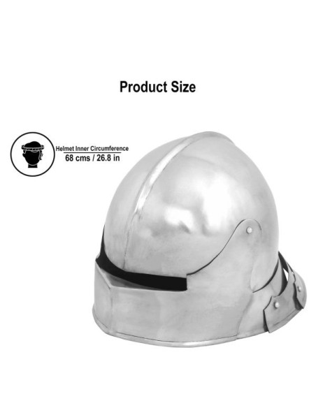 Casque médiéval allemand Sallet, avec...