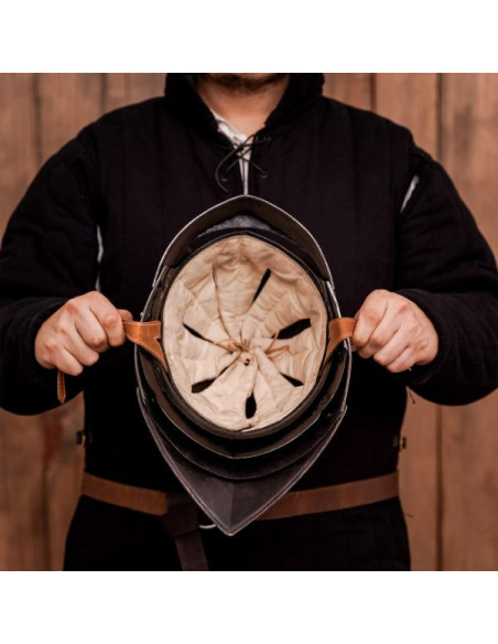 Casque médiéval allemand Sallet, avec...