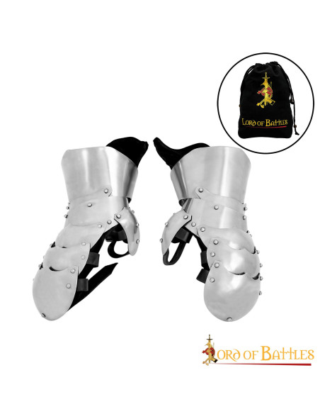 Gantelets style mitaines de tournoi -...