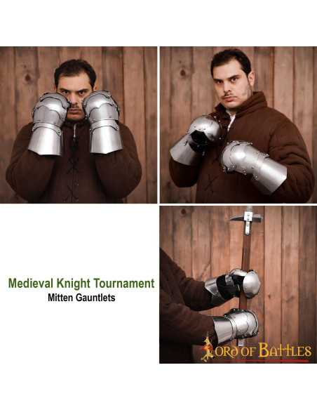 Gantelets style mitaines de tournoi -...