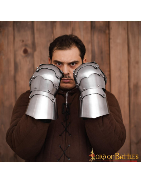 Gantelets style mitaines de tournoi -...