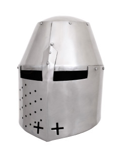 Grand heaume des croisés médiévaux, style Pembridge, 14e...
