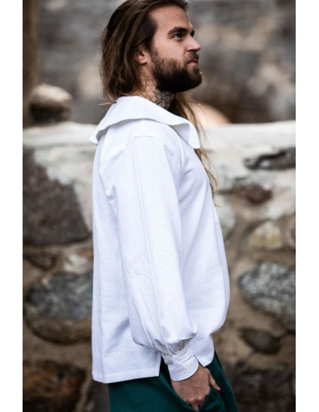 Chemise médiévale à col modèle Athos,...