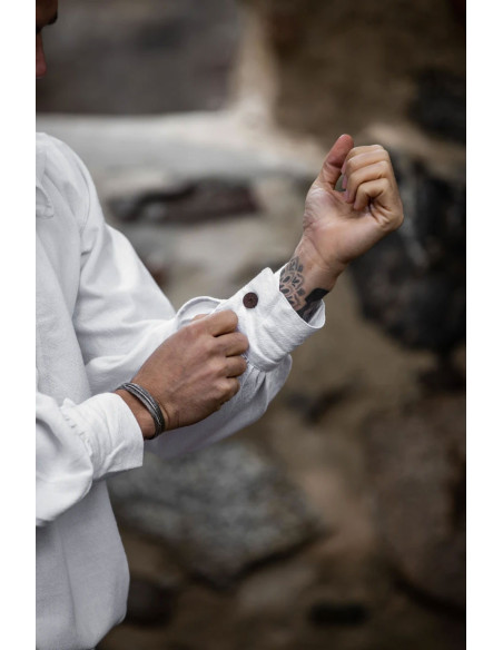 Chemise médiévale à col modèle Athos,...