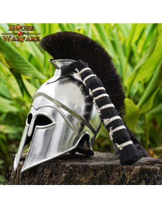 Touffe de rechange en poils naturels foncés pour casques 2