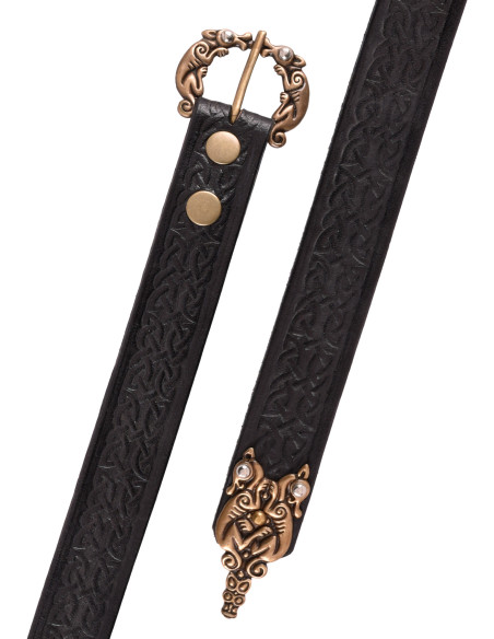 Ceinture noeuds celtiques en cuir...