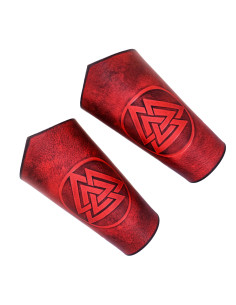 Bracelets Norse Valknut, Noeud de la Mort - Grenats