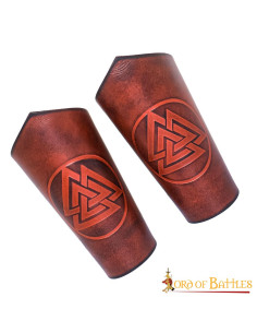 Bracelets Norse Valknut, Noeud de la Mort - Grenats 2