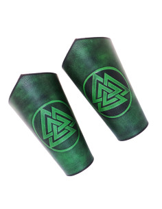 Bracelets Norse Valknut, Noeud de la Mort - Vert