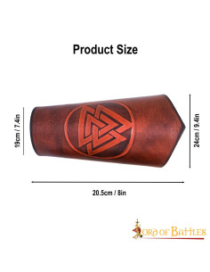 Bracelets Norse Valknut, Noeud de la Mort - Marron 2