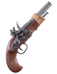 Pistolet décoratif à silex de cavalerie française (XIXe...