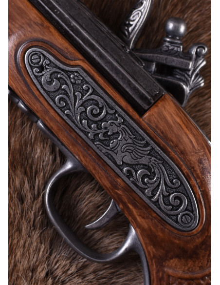 Pistolet décoratif à silex de...