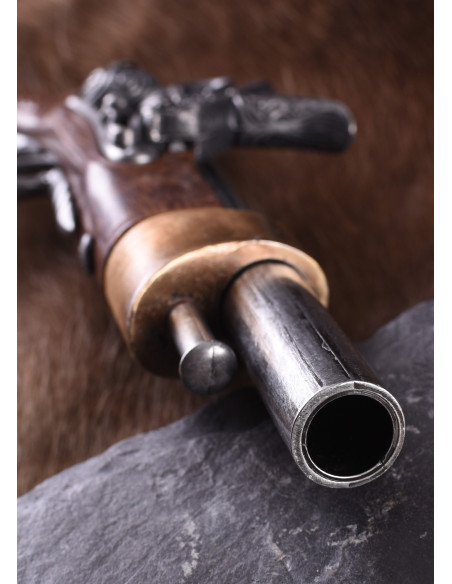 Pistolet décoratif à silex de...