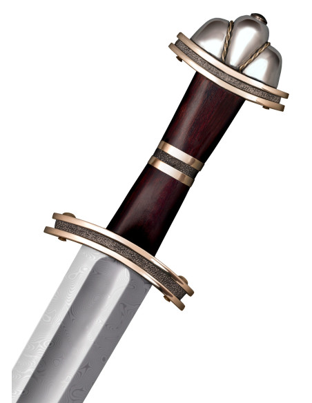 Épée Viking en Acier Damas, 94 cm.
