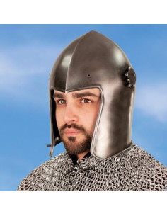 Bacinet médiéval avec visionneuse, S. XV 2