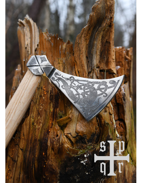 Hache Viking Mammen avec gravures, 60...